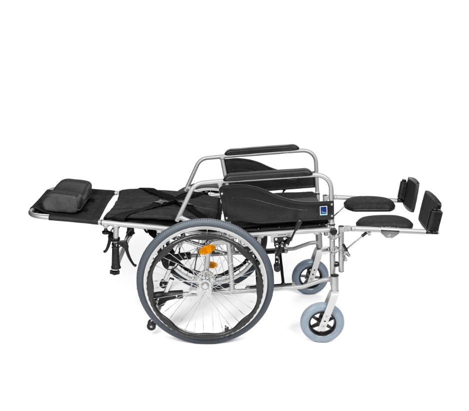 Scaun cu rotile STABLE-TIM ALH 008 aluminiu dimensiune. 46 - Imagine 4